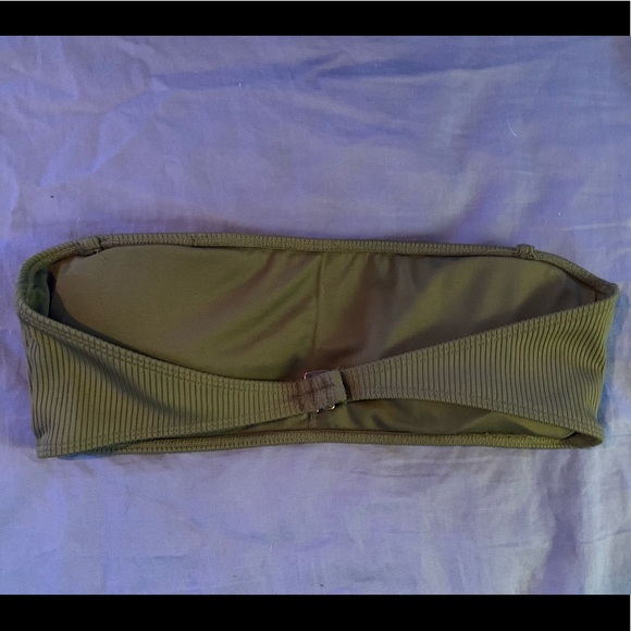 army green swim bandeau size:M //only worn once// - Picture 3 of 3